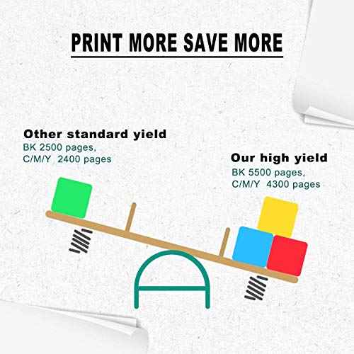 VICTORSTAR 4 Colors Compatible Toner Cartridges 6510 6515 ¡¼Extra High Yield¡½ 5500 Pages BK, 4300 Pages CMY for Xerox Phaser 6510n 6510dn 6510dni 6510dnm WorkCentre 6515 6515n 6515dn 6515dni 6515dnm