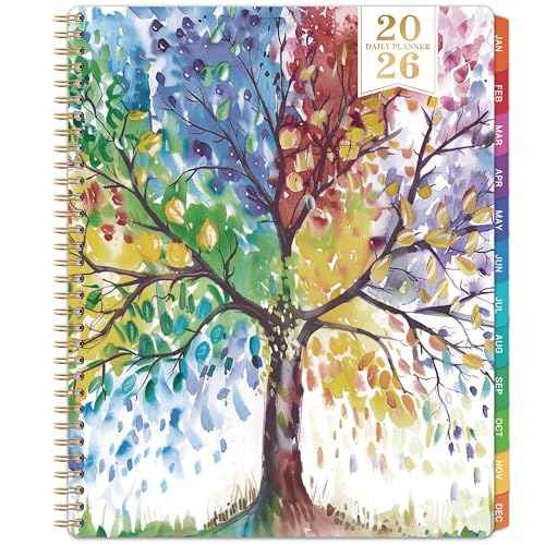 2026 Daily Planner - Appointment Book 2026, 9'' x 11'', Hourly Planner 2026, Jan.2026 - Dec.2026 with Coated Inner Tabs
