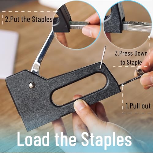 Mr. Pen Light Duty Staple Gun with 2000 Staples 5/16 inch