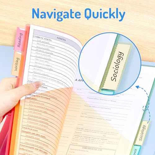 Forvencer 15 Count Dividers with Pockets, 5 Tab Dividers for 3 Ring Binder with Pockets, Subject Divider with Pocket, Premium Quality Notebook Divider with Pocket, Multicolor, 3 Sets