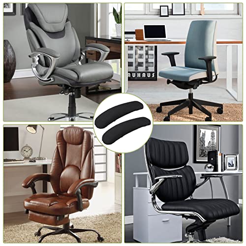 Vin Beauty Black Office Chair Armrest Covers, 2Pcs Elastic Arm Rest Protectors