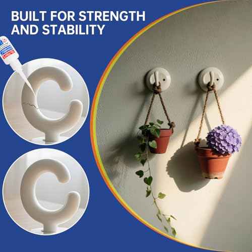Ceramic Glue, Clear Super Ceramic Glue Repair Kit for Pottery and Porcelain, Food Safe Adhesive for Mug, Waterproof and Heat Resistant, Strong Bonding, Long Lasting, Quick Drying, Easy to Use