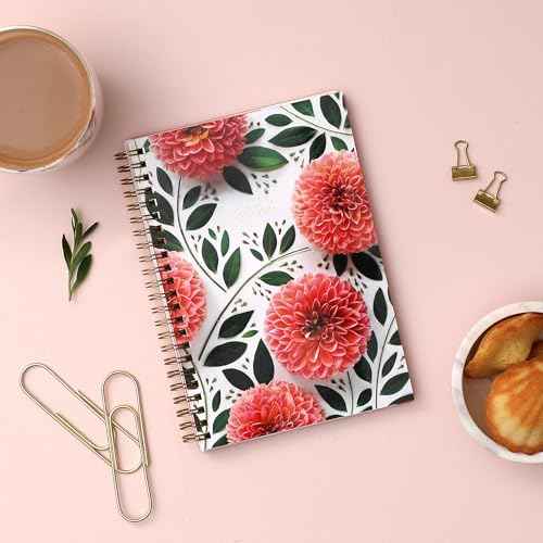 Blue Sky Artisans & Makers Sara Harding 2026 Weekly and Monthly Planner, January 2026 - December 2026, 5" x 8", Flexible Cover, Durable Wire Binding, Laminated Tabs, Pocket, Stickers, Bright Dahlias