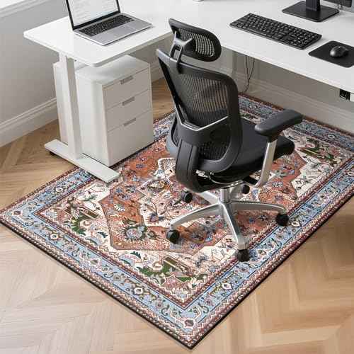 Office Chair Mat for Hardwood Floor, 36" x 48" Heavy Duty Desk Chair Mat for Hard Floors, Under Desk Rug for Rolling Computer Chair,Anti-Slip, Washable