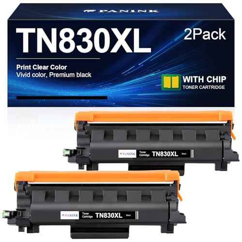 Compatible TN830XL Toner Cartridge for Brother Printer Replacement for Brother TN830 TN-830 TN-830XL Black Toner Cartridge for HL-L2400D HL-L2460DW HL-L2480DW HL-L2405W MFC-L2820DW Printer