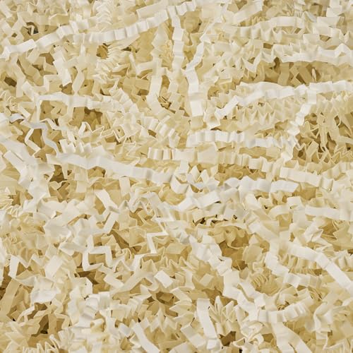 Sukh Off-white Crinkle Paper Filler - Shredded Paper, Gift Basket &