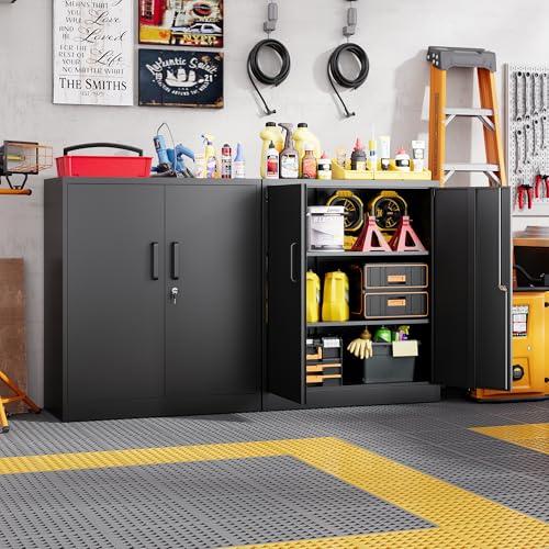 Metal Storage Cabinets with Lock, Small Locker Steel Cabinets,
