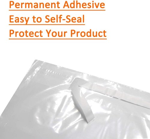 Skiennix 200 Count Self-Seal Clear Poly Bags - 14x20 Inch with Suffocation Warning & Permanent Adhesive