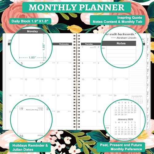 2026-2027 Monthly Planner/Calendar - 2 Year Planner 2026-2027, Jan 2026 - Dec 2027, Monthly Calendar 2026-2027 with Two-Side Pocket, 9'' x 11'', Tabs, Sturdy Binding