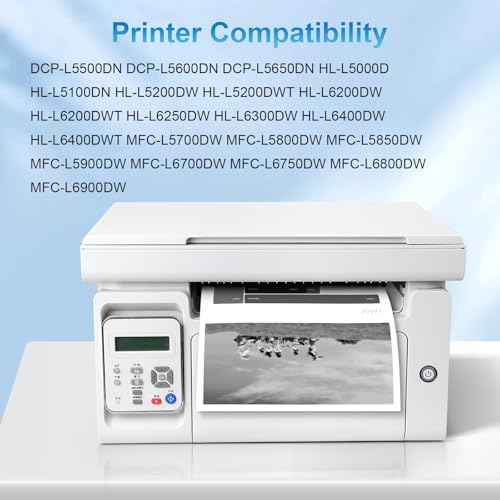TN850 High-Yield Black Toner Cartridge Twin Pack Replactment for Brother TN-850 TN850 Toner for HL-L5200DW HL-L6200DW MFC-L5700DW MFC-L5800DW MFC-L5850DW MFC-L5900DW MFC-L6800DW Printer