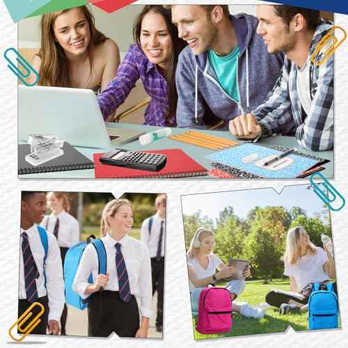 126 Pcs 2025 Middle High School Supplies Kit with Backpack for Student 7-12 Grades, Back to School Supplies Bulk Bundle Essential Notebook Calculator for Senior Student(Black)