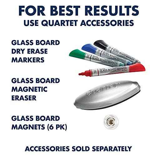 Quartet Easel, Magnetic, Glass Whiteboard, 4' x 3', Reversible, Portable, Flip Chart Holder, Infinity (ECM43G)