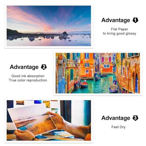 Koala Brochure Paper Double Side Glossy for Printing Photo 13X19 Inches 100 Sheets Compatible with Inkjet Printer 42LB