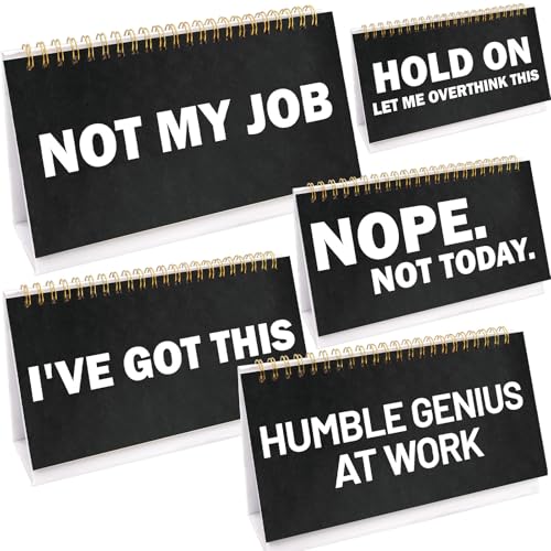 Funny Desk Signs - 30 Reusable Office Accessories for Coworkers, Gift Idea