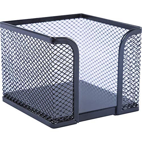 Lorell Mesh Memo Holder Steel Black 1 Pack - Office Desk Organizer