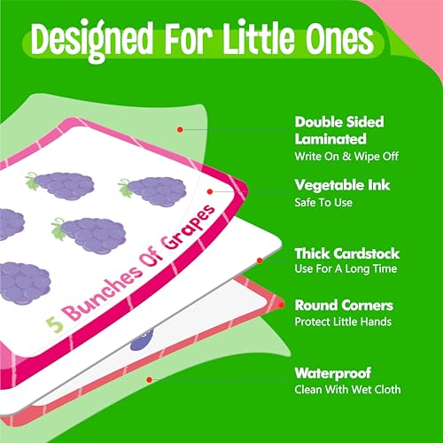 SpriteGru Preschool Learning Flipbooks - Letter, Number & Emotions Set for Kids, 96 Double-Sided Cards, Educational Toy