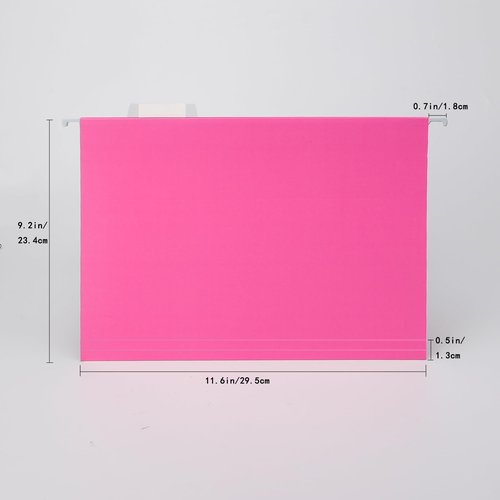 VZCPYTPM Lock File Boxes and 25 Packs Pink Hanging File Folder