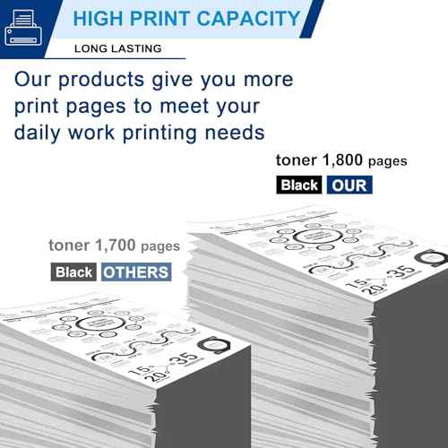 TN730 Toner Cartridge Compatible 1 Pack TN-730 Black Replacement for Brother TN730 TN-730 for Brother DCP-L2550DW MFC-L2710DW L2750DW L2750DWXL HL-L2350DW L2370DW L2370DWXL L2390DW L2395DW Printer