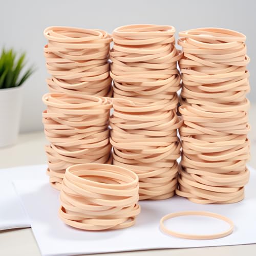 AMUU Light-Brown Rubber Bands #33, 200pcs, 90mm x 3mm x 1.5mm