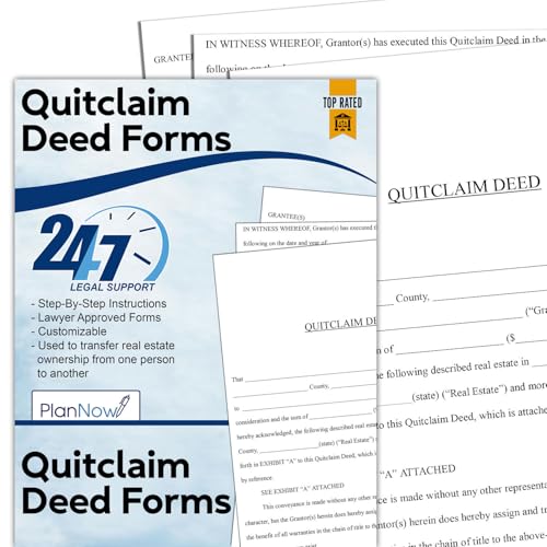 Quitclaim Deed Forms for Property Transfer — Easy Instructions & Live Legal Support