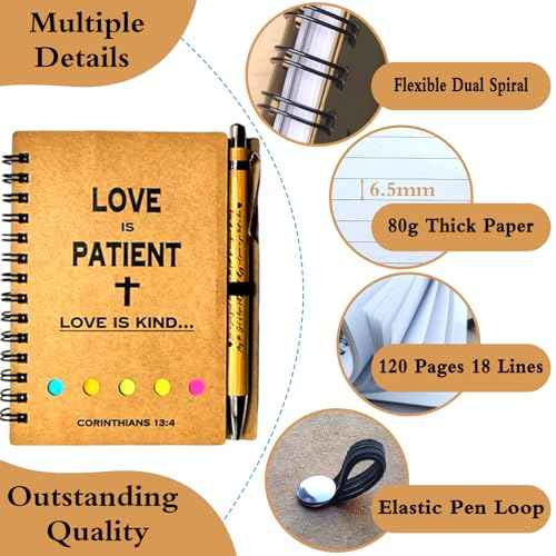 30 Sets Christian Notebooks Bulk Prayer Journals Inspirational Christian Gifts Bible Notebook with Bible Verse Pens for Women Men Church Members Bible Study Groups & Church Families