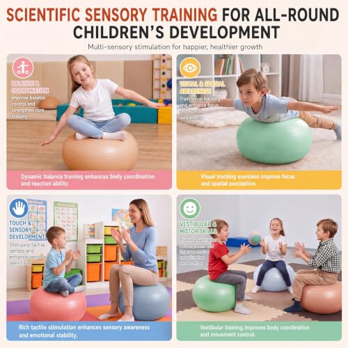 Lewtemi 6-Piece Flexible Donut Seat Cushions for Classroom & Kids