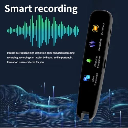 Translation Pen, Portable 13 Language Translator Device, Reading Pen & Translation Pen for Dyslexia, Learning Difficulties & Language Learners, Scan Reading Pen for Students Travelers Businessmen