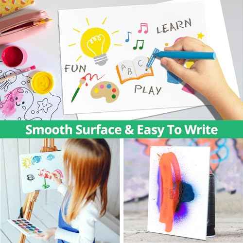 CreGear Foam Boards 5 Pack, 11" x 14" Foam Core Board for Projects, 3/16" Thick White Poster Board Sheets for Signboards, Arts and Crafts, Framing, Display