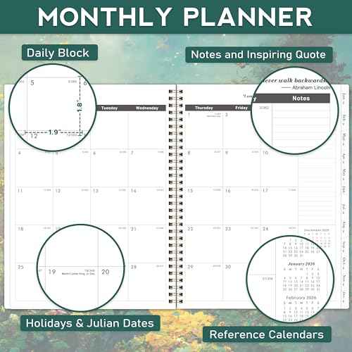 2026-2028 Monthly Planner/Calendar - 3 Year Monthly Planner 2026-2028, Jan.2026 - Dec.2028, 9" x 11", 3 Year Calendar 2026-2027-2028 with 36-Month Tabs, Inner Pocket - Dreaming Moonlight
