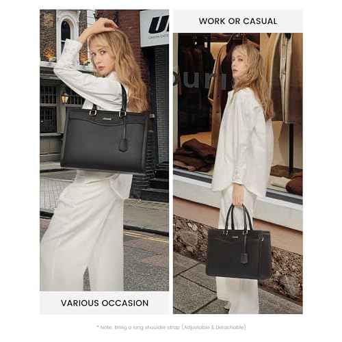 LOVEVOOK Laptop Tote Bag for Women, Office Work Bag Briefcase fit for 15.6 inch Laptop, Large Capacity Teacher Bag Handbag