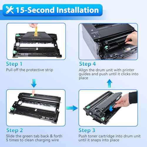 ZIPRINT 2-Pack Dr630 Drum Replacement for Brother DR 630 DR-630 HL-L2300D HL-L2320D HL-L2360DW HL-L2380DW DCP-L2540DW DCP-L2520DW MFC-L2700DW MFC-L2705DW MFC-L2707DW MFC-L2720DW MFC-L2740DW Printer