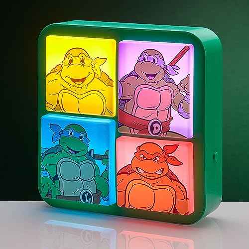 NUMSKULL Official TMNT 3D Logo Desk Lamp Wall Light for Bedroom, Office, Home, Study, Work - Official Teenage Mutant Ninja Turtles Merchandise