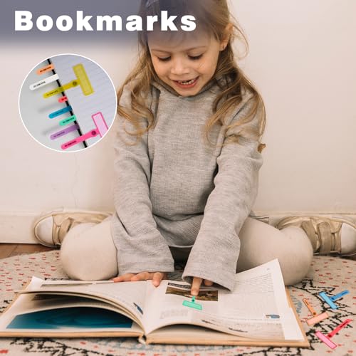 Skureay 12 Pack Colorful Guided Reading Strips for Dyslexia & ADHD Kids - Easy-to-Use Reading Tools