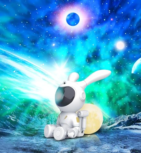 Star Projector Light with Remote & Timer, 360° Nebula Galaxy Night Lamp