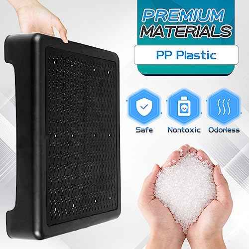 One Step Stools for Adults & Seniors, Anti Slip Portable Sturdy Indoor/Outdoor Mobility Plastic Step Stool Platform for SUV,Cars,Stairs,Bedside,Chair/Office,Black
