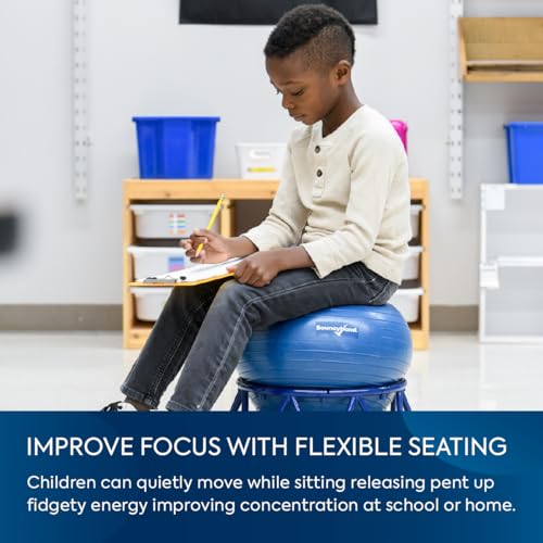 Bouncyband Stability Ball Chair for Kids – Balance Seating to Improve Focus