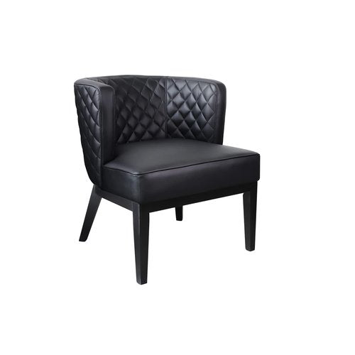 Boss Office Products Black Boss Office Ava Quilted Guest, Accent Or Dining Chair, "29"d x 25.5"w x 28"h" (B529QBK-BK)