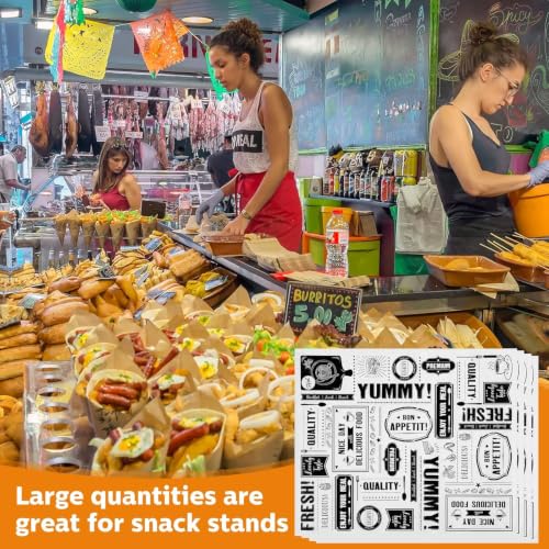 2000 Pieces Newsprint Wax Sheets Newspaper Food Wrap Paper,White
