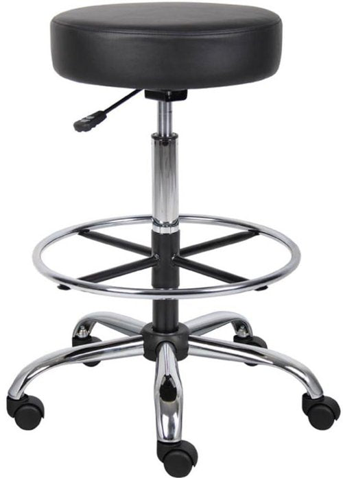 Boss Office Products Vinyl Medical/Drafting Stool, unspecified, Black