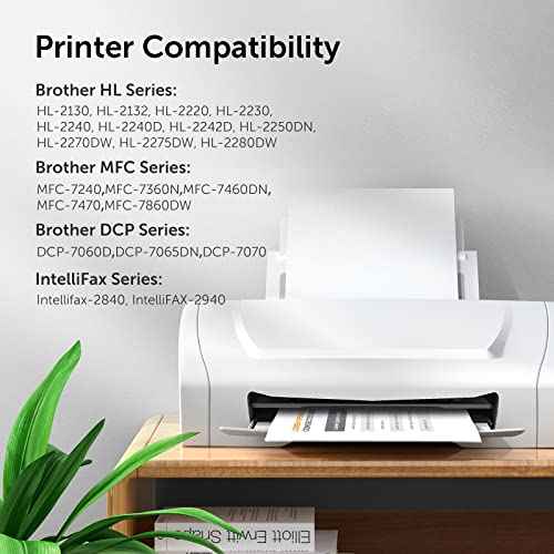 Tn450 Toner Cartridge High Yield Replacement for Brother TN-450 TN420 Compatible with HL-2270DW HL-2280DW MFC-7360N MFC-7860DW DCP-7065DN Printer (4 Black)