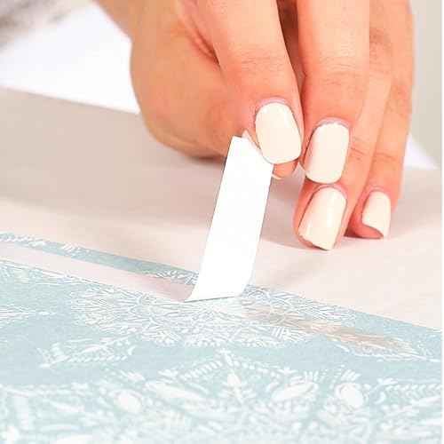 Little ELF Double Sided Gift Wrap Tape for Gift Wrapping, 6 Rolls of Adhesive, Easy Tear, Paper Backing, 1/2 inch x 65 feet per roll, Clear, Transparent, Christmas
