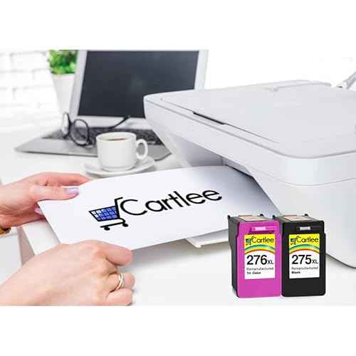 Cartlee Remanufactured Ink Cartridges Replacement for Canon 275 and 276 Ink Cartridges for Canon 275xl 276 for Pixma TS3522 TR4720 Printer Combo Pack