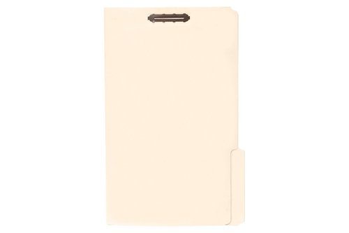50 Legal Size 1/3 Cut Fastener File Folders - Reinforced Top Tab - Durable 2 Prongs Designed to Organize Standard Legal and Medical Files, Law Office Reports - Legal Size, Manila, 50 Pack
