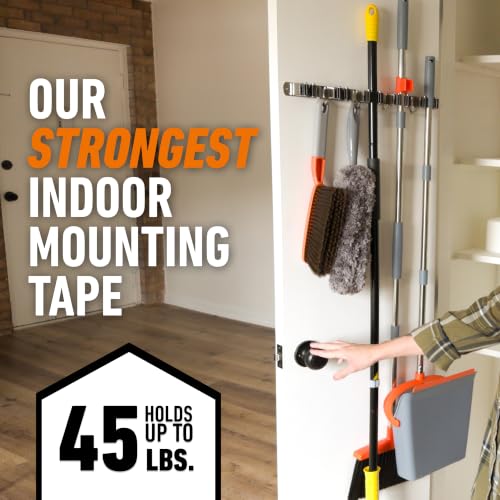 Gorilla Max Strength Mounting Tape 1 in x 60 in, Double-Sided, Indoor Hold