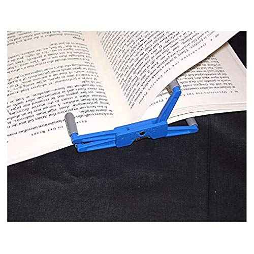Portable Book Page Holder for Hands Free Reading in Bed, on The Go, on The Treadmill & Exercise Bike - Works on Hardcovers, Paperbacks, Magazines, and Comic, Art, Piano and Recipe Books