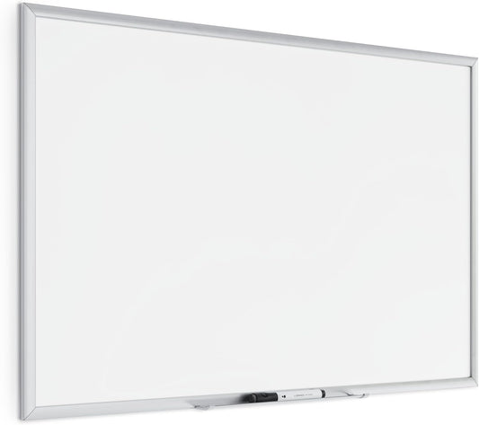 U Brands Magnetic Dry Erase Board - 36" x 24" Whiteboard with Silver Aluminum Frame & Marker Included