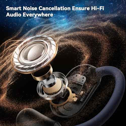 AI Translation Earbuds Real Time- 144 Languages, Meeting Assistant, LCD Touch Screen, Noise Cancelling, Wireless Open Ear Translator Earbuds- Used for Travel, Business, Learning, Grey pr