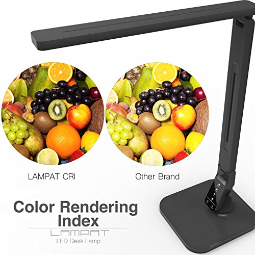 Dimmable LED Desk Lamp with USB Charging, 4 Modes, Touch Control, Bedside Light