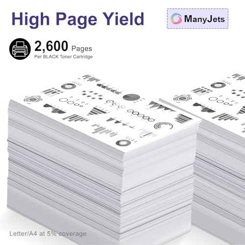 4-Pack TN660 Toner Cartridge High Yield Replacement for Brother TN660 TN-660 TN630 - Compatible for Brother HL-L2380DW HL-L2300D HL-L2320D HL-L2340DW MFC-L2740DW MFC-L2700DW Printers (Black)