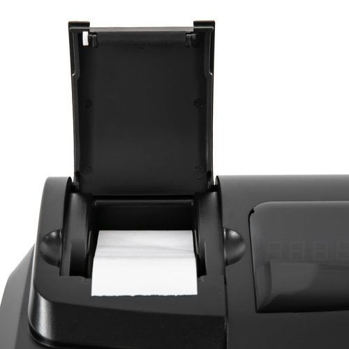 47-Key Electronic Cash Register with LED Display and Lockable Cash Drawer, Quick-Load Thermal Printer, Coin Compartment, Commercial Cash Management System for Retail Store, Supermarket, Restaurant